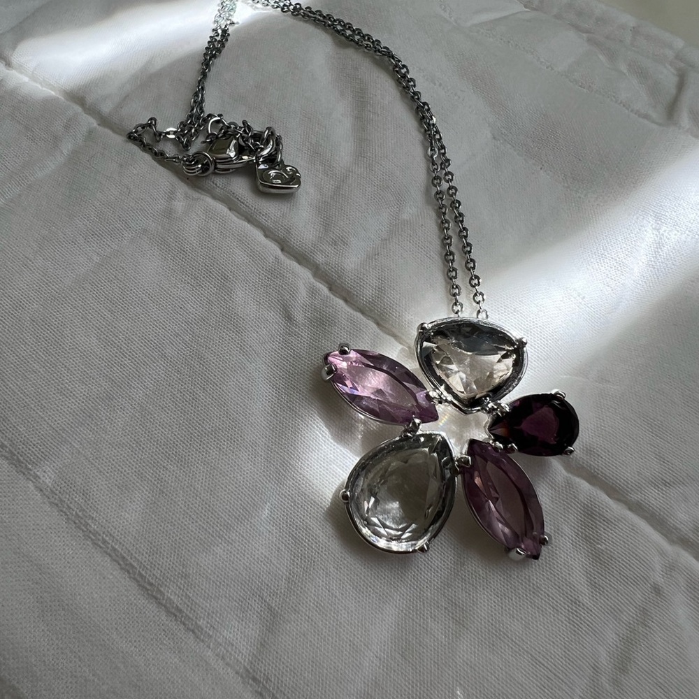 SWAROVSKI SUNNY FLOWER MULTICOLOR SILVER NECKLESS